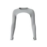 Aura Long Sleeve Crop Top- Stone