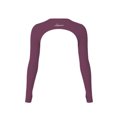 Aura Long Sleeve Crop Top- Plum