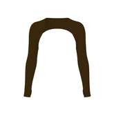 Luma Long Sleeve Crop Top- Mocca
