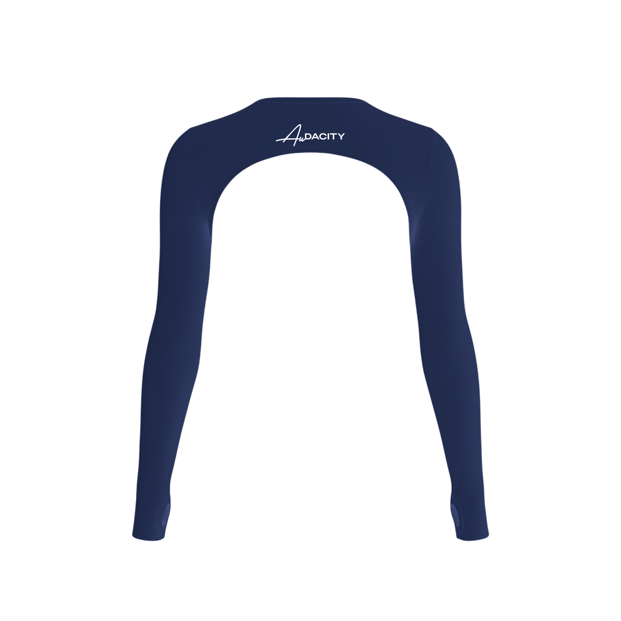 Aura Long Sleeve Crop Top- Sapphire