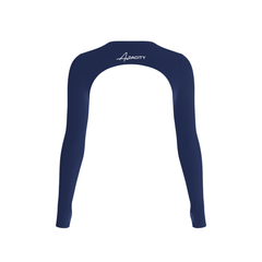 Aura Long Sleeve Crop Top- Sapphire