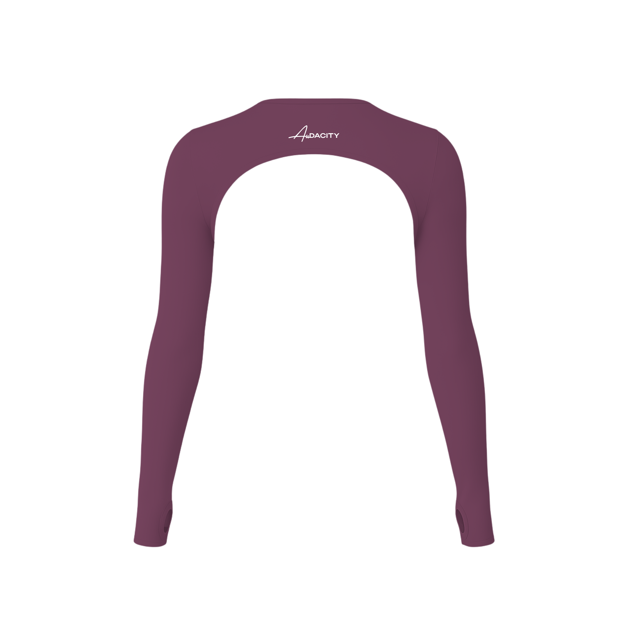 Aura Long Sleeve Crop Top- Plum