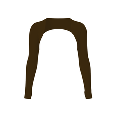Luma Long Sleeve Crop Top- Mocca