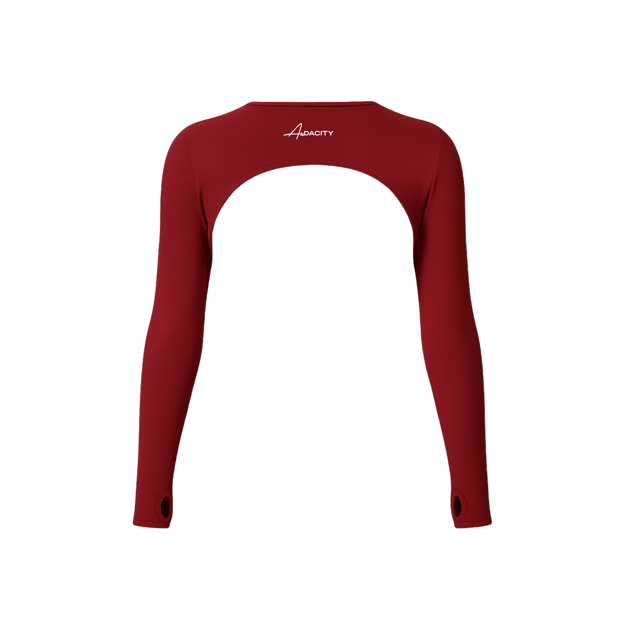 Luma Long Sleeve Crop Top- Cabernet