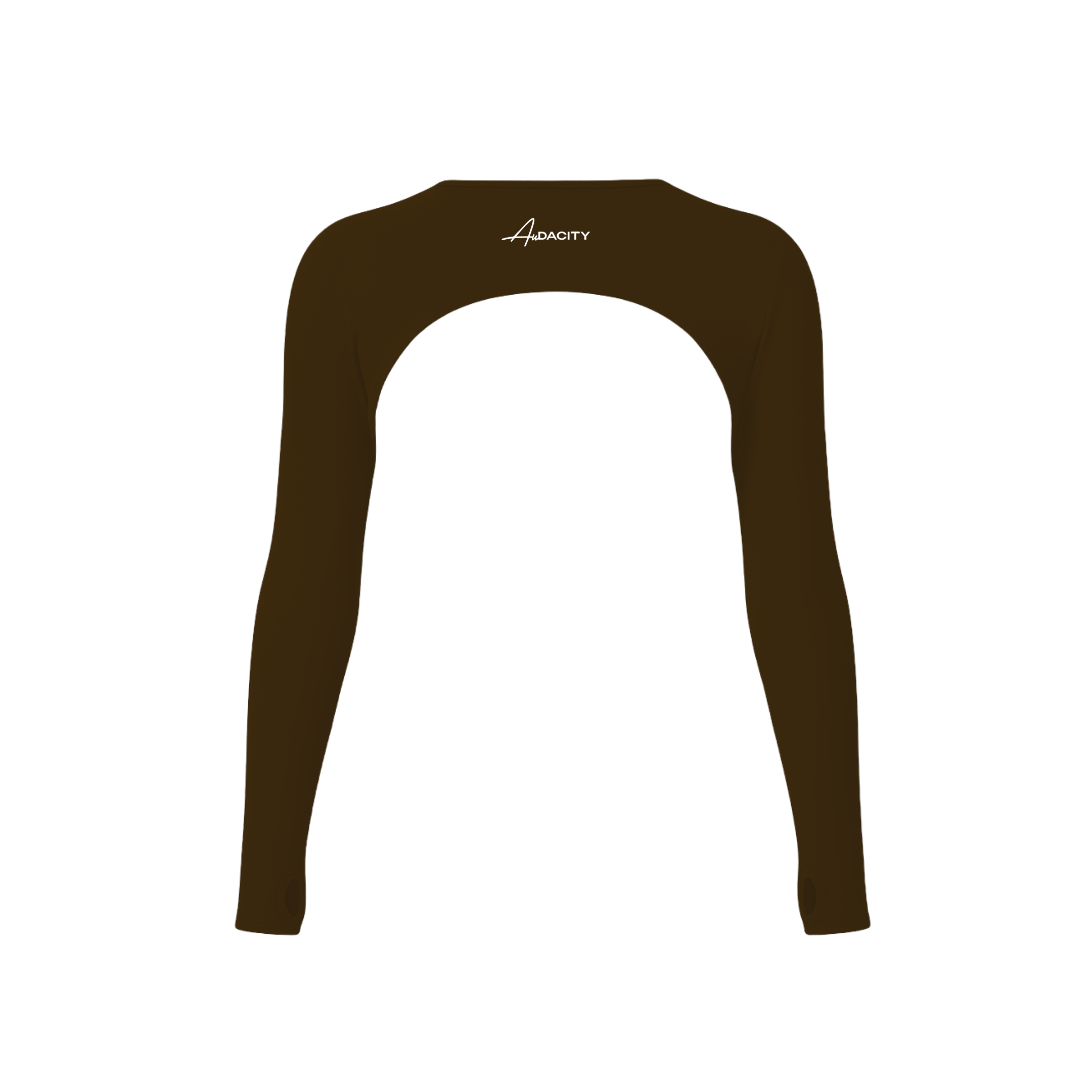 Luma Long Sleeve Crop Top- Mocca